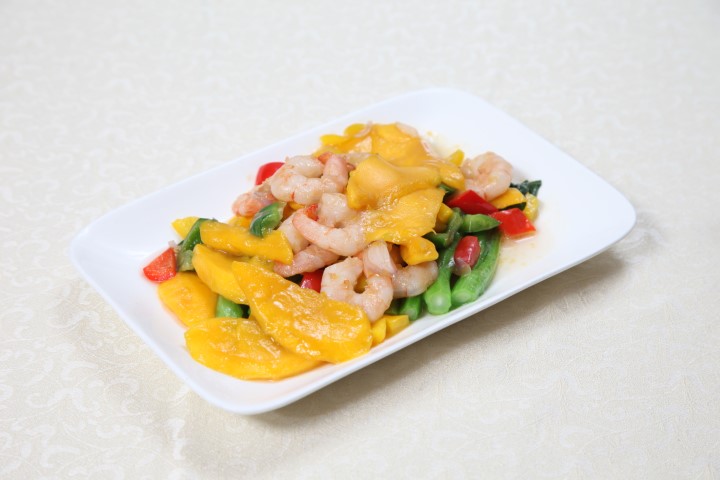 Shrimps with Mango and Bell Pappers