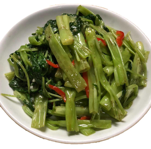 Stir-fried Water Spinach with Chili in Fermented Bean Curd Sauce