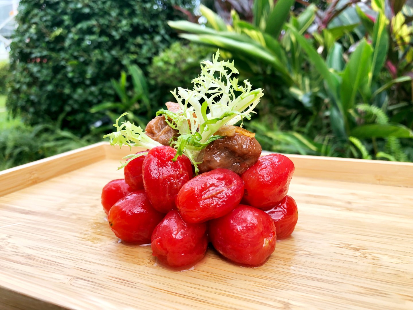 Cherry Tomatoes with Preserved Plum