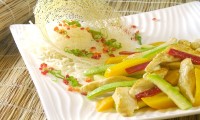 Chinese Zucchini and Peach with Chicken Meat
