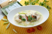 Steamed Fish with Chicken Consomme
