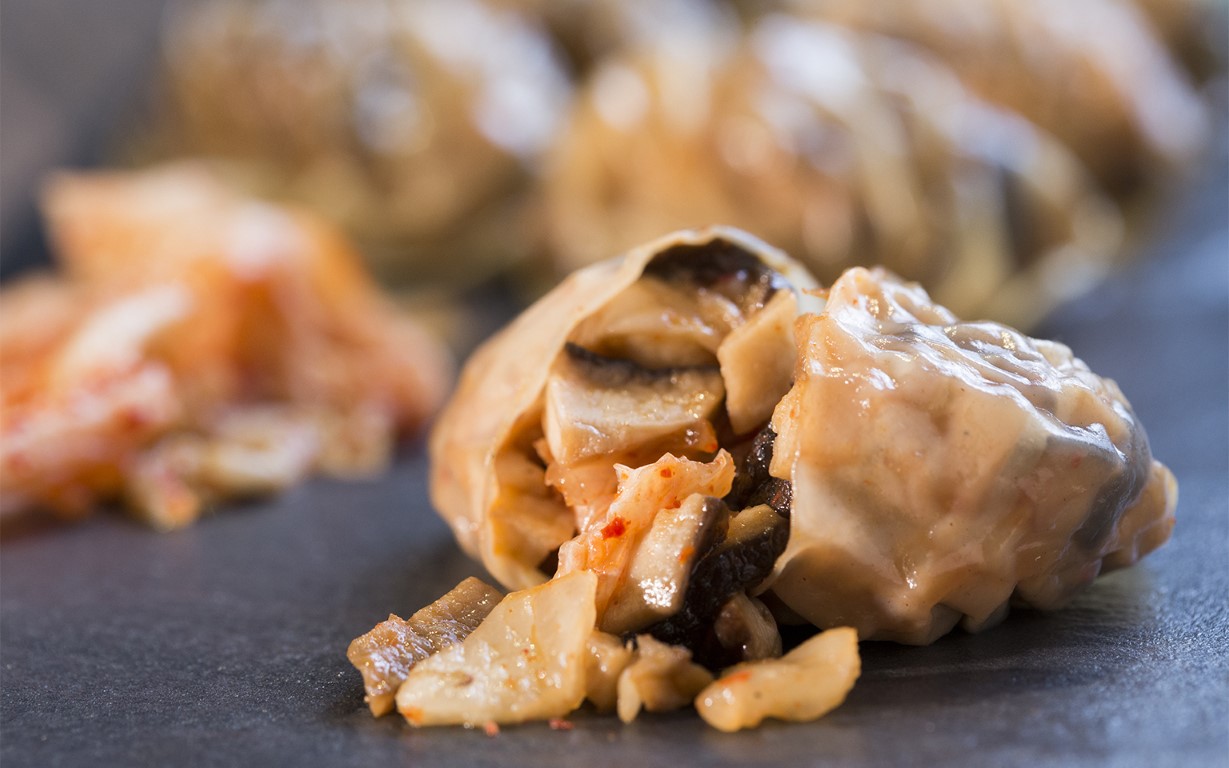 Kimchi & Mixed Mushrooms Dumplings  
