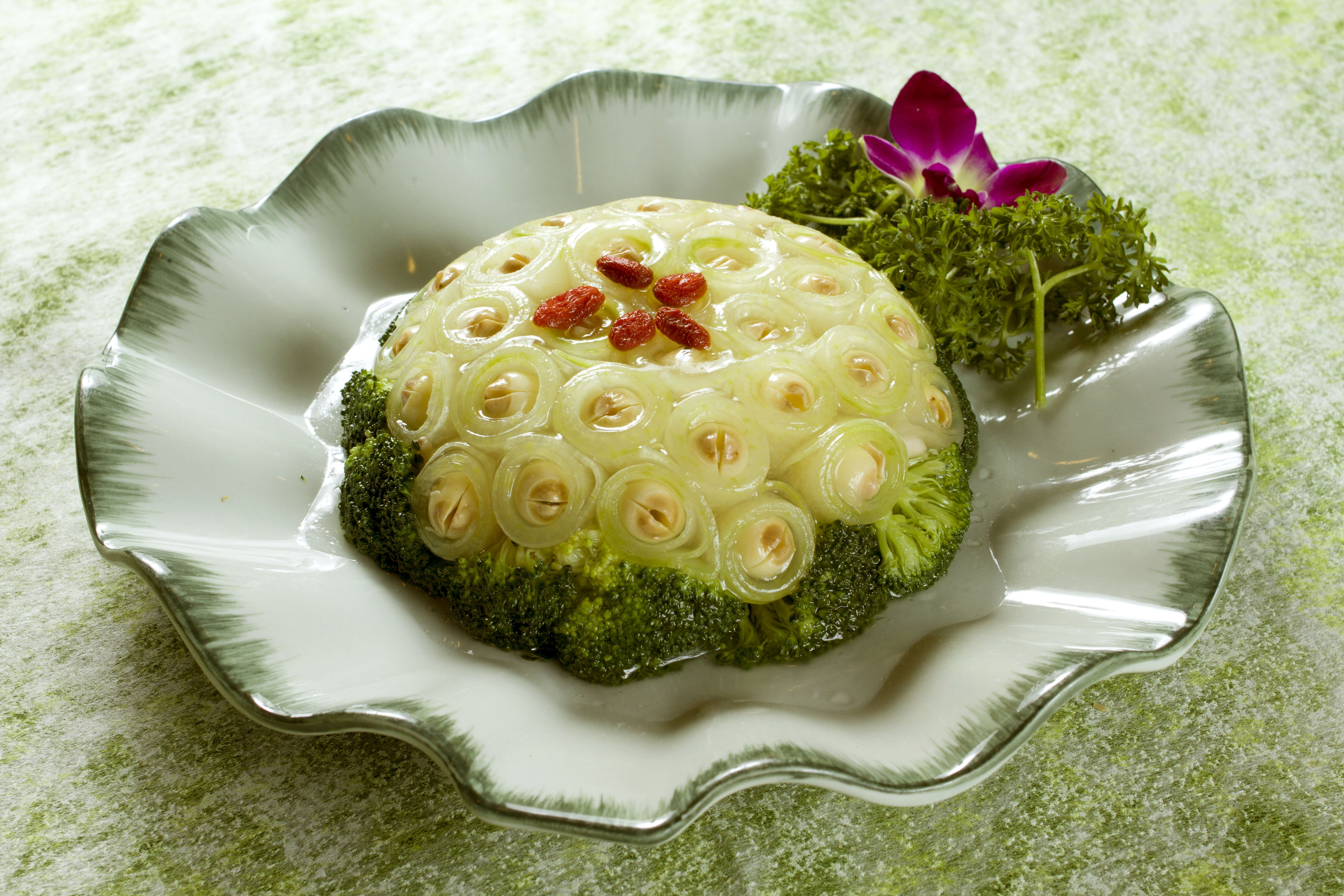 Braised Lotus Seeds Wrapped in Sliced Winter Melon Braised Lotus Seeds Wrapped in Sliced Winter Melon